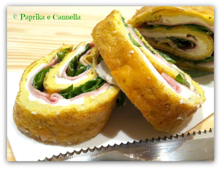 Rotolo Di Frittata Farcito, Ricetta Al Forno I Paprika E Cannella