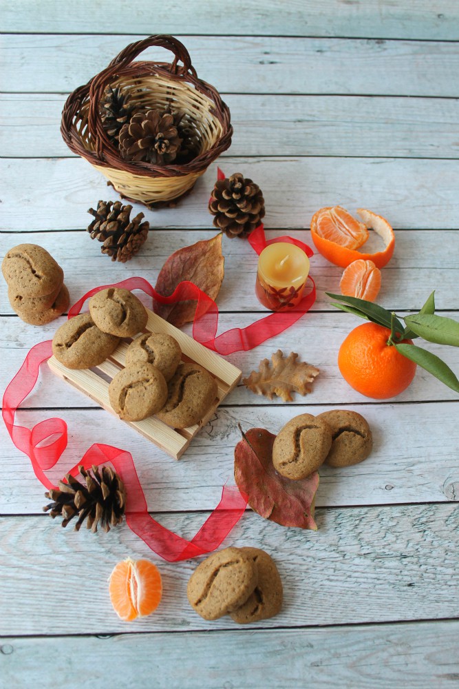 Biscotti con caffè espresso